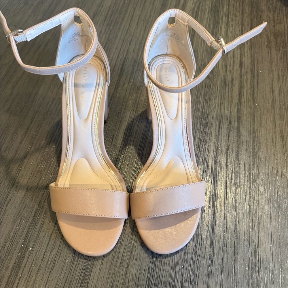 Kelly & Katie Blush Ankle Strap Heels